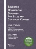 Cover: Selected Commercial Statutes for Sales and Contracts Courses, 2019 Edition - West Academic Press