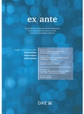Cover: ex/ante 1/2019 Information - Dike Verlag Z&uuml;rich