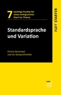 Cover: Standardsprache und Variation - Narr Francke Attempto Verlag
