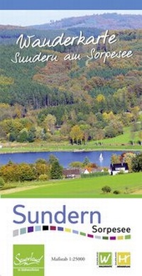 Abbildung von: Wanderkarte Sundern am Sorpesee - grünes herz