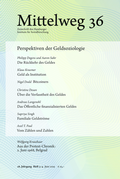 Cover: Perspektiven der Geldsoziologie - Hamburger Edition