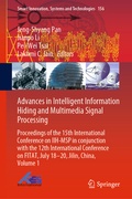 Cover: Advances in Intelligent Information Hiding and Multimedia Signal Processing - Springer