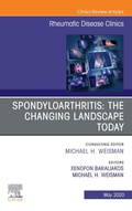 Cover: Spondyloarthritis: The Changing Landscape Today, An Issue of Rheumatic Disease Clinics of North America - Elsevier