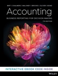 Cover: Accounting: Business Reporting for Decision Making, 7th Edition - Wiley