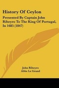 Cover: History Of Ceylon - Kessinger Publishing Co