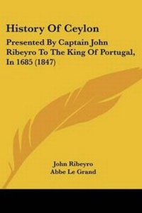 Enlarge image Cover: History Of Ceylon - Kessinger Publishing Co