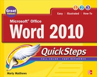 Abbildung von: Microsoft Office Word 2010 QuickSteps - McGraw-Hill Education