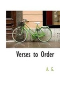 Cover: Verses to Order - BiblioLife