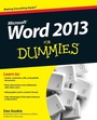 Cover: Word 2013 For Dummies - Wiley