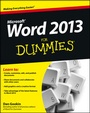 Cover: Word 2013 For Dummies - Wiley