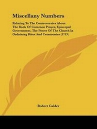 Enlarge image Cover: Miscellany Numbers - Kessinger Publishing Co