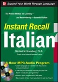 Cover: Instant Recall Italian, 6-Hour MP3 Audio Program - McGraw-Hill Contemporary
