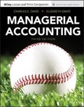 Cover: Managerial Accounting - Wiley