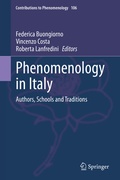 Cover: Phenomenology in Italy - Springer