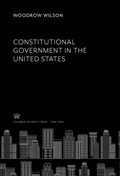 Cover: Constitutional Government in the United States - Columbia University Press