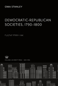 Cover: Democratic-Republican Societies, 1790-1800 - Columbia Studies in American Culture, 9