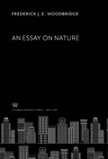 Cover: An Essay on Nature - Columbia University Press