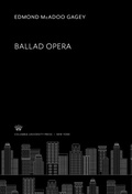 Cover: Ballad Opera - Columbia University Press