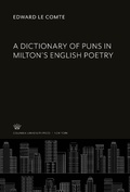 Cover: A Dictionary of Puns in Milton'S English Poetry - Columbia University Press