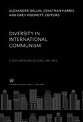 Cover: Diversity in International Communism - Columbia University Press