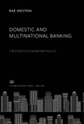 Cover: Domestic and Multinational Banking - Columbia University Press