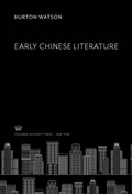Cover: Early Chinese Literature - Columbia University Press