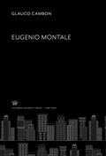 Cover: Eugenio Montale - Columbia University Press