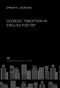 Cover: Georgic Tradition in English Poetry - Columbia University Press