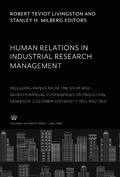 Cover: Human Relations in Industrial Research Management - Columbia University Press