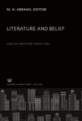 Cover: Literature and Belief - Columbia University Press