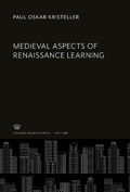 Cover: Medieval Aspects of Renaissance Learning - Columbia University Press