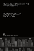Cover: Modern German Sociology - Columbia University Press