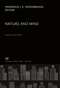 Cover: Nature and Mind: Selected Essays - Columbia University Press