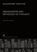 Cover: Organization and Pathology of Thought - Columbia University Press