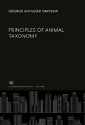 Cover: Principles of Animal Taxonomy - Columbia University Press