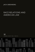 Cover: Race Relations and American Law - Columbia University Press