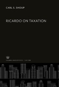 Cover: Ricardo on Taxation - Columbia University Press