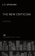 Cover: The New Criticism - Columbia University Press