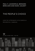 Cover: The People'S Choice - Columbia University Press