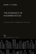 Cover: The Romance of Interpretation - Columbia University Press
