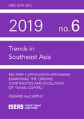 Cover: Military Capitalism in Myanmar - ISEAS Publishing