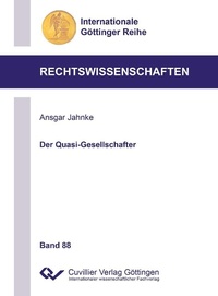 Abbildung von: Der Quasi-Gesellschafter - Cuvillier Verlag