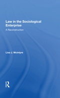 Cover: Law In The Sociological Enterprise - Routledge