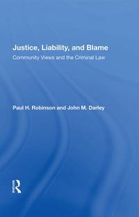 Enlarge image Cover: Justice, Liability, And Blame - Routledge