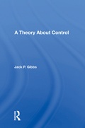 Cover: A Theory About Control - Routledge