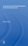 Cover: Investment And Reindustrialization In The Soviet Economy - Routledge