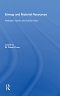 Cover: Energy And Material Resources - Routledge