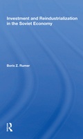 Cover: Investment And Reindustrialization In The Soviet Economy - Routledge