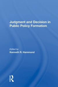 Enlarge image Cover: Judgement And Decision - Routledge