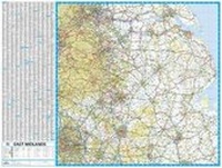 Abbildung von: East Midlands Road Map - Geographers' A-Z Map Co Ltd